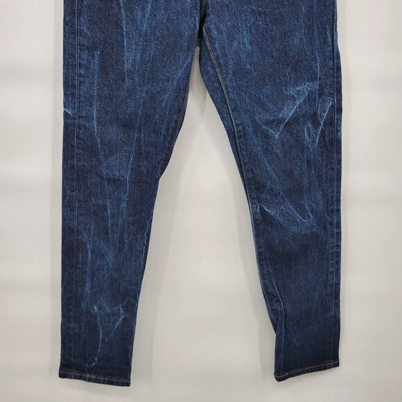 Levi's 501 Women Blue High Rise Button Fly Skinny Distressed Jeans Size 25 - Picture 3 of 14